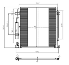 AC Condenser for MITSUBISHI (CN.06.003)