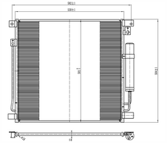 AC Condenser for MITSUBISHI (CN.06.005)