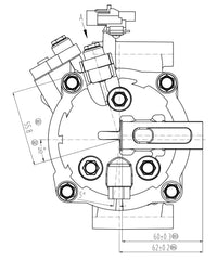 AC Compressor for SUZUKI (CO.08.008)