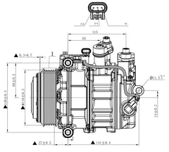 AC Compressor for MERCEDES BENZ (CO.15.040)