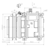 AC Compressor for HINO (CO.80.007)
