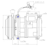 AC Compressor for JOHN DEERE (CO.81.010)
