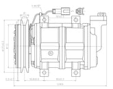 AC Compressor for HITACHI & JOHN DEERE (CO.903.004)