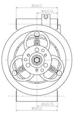 AC Compressor for HITACHI & JOHN DEERE (CO.903.004)