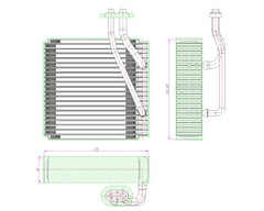 AC Evaporator (HOLDEN EV.81.001)