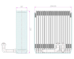 AC Evaporator (MAZDA EV.05.002)