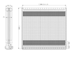 AC Evaporator (HONDA EV.01.002)