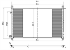 AC Condenser for NISSAN & RENAULT (STB-2216S)