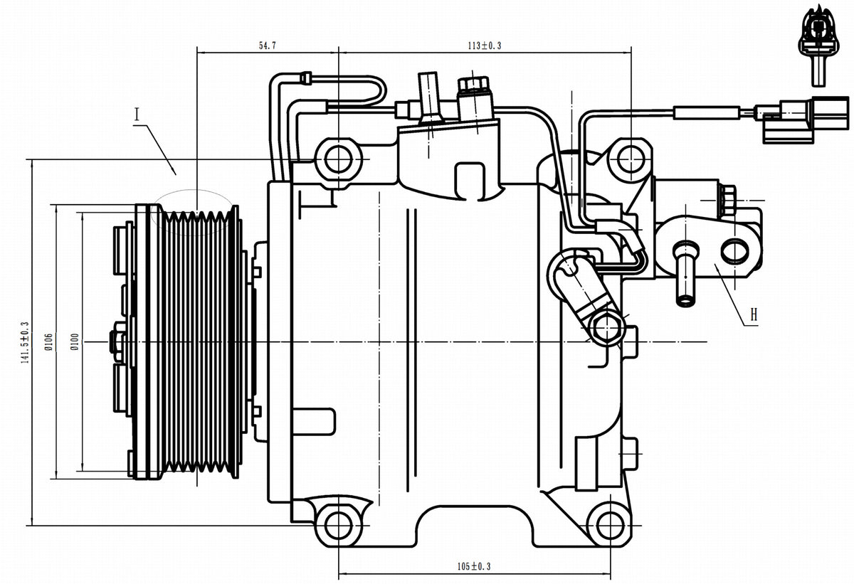 AC Compressor for HONDA (CO.01.020)