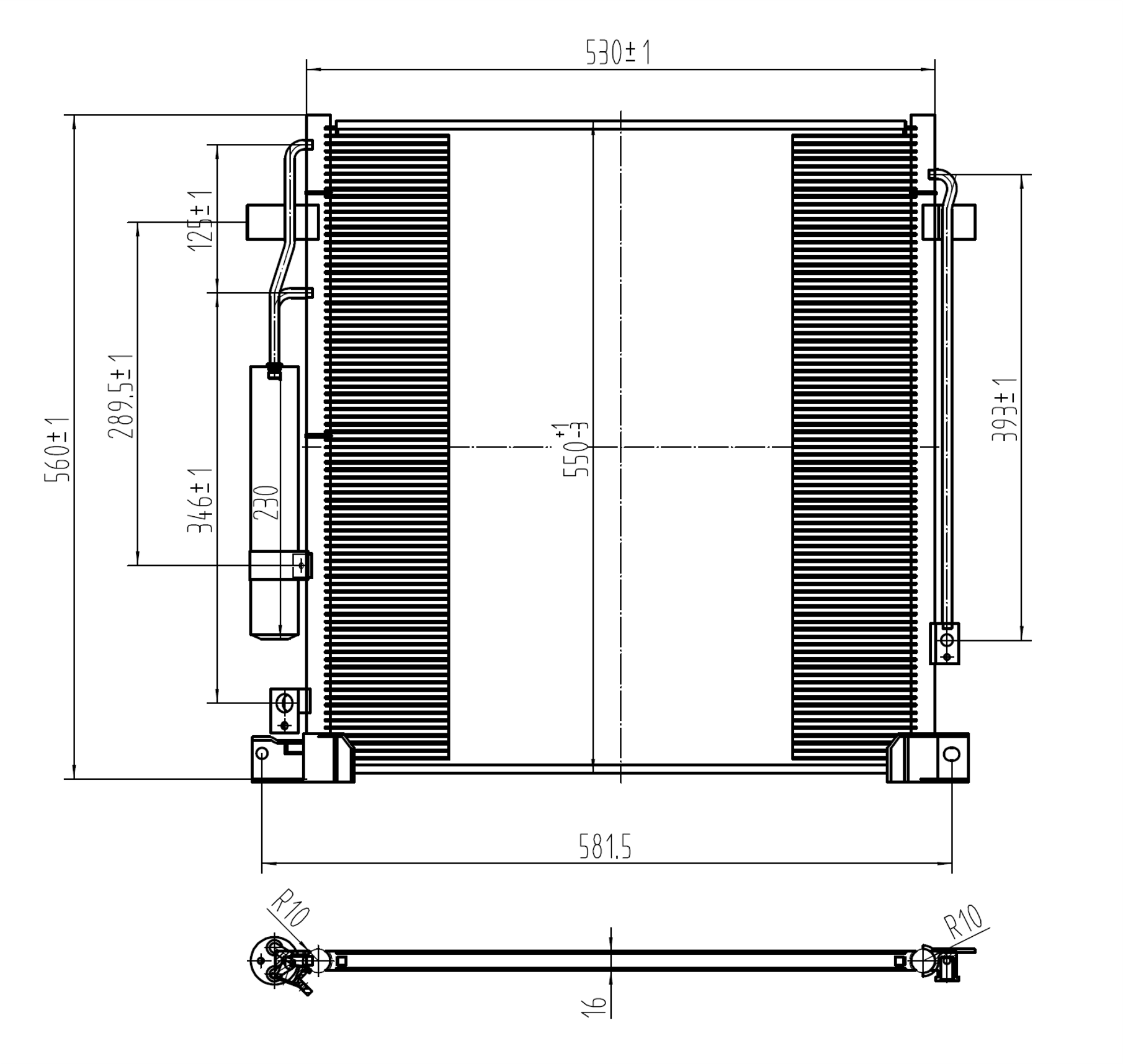 AC Condenser for MITSUBISHI (CN.06.003)