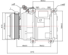 AC Compressor for TOYOTA (CO.04.063)