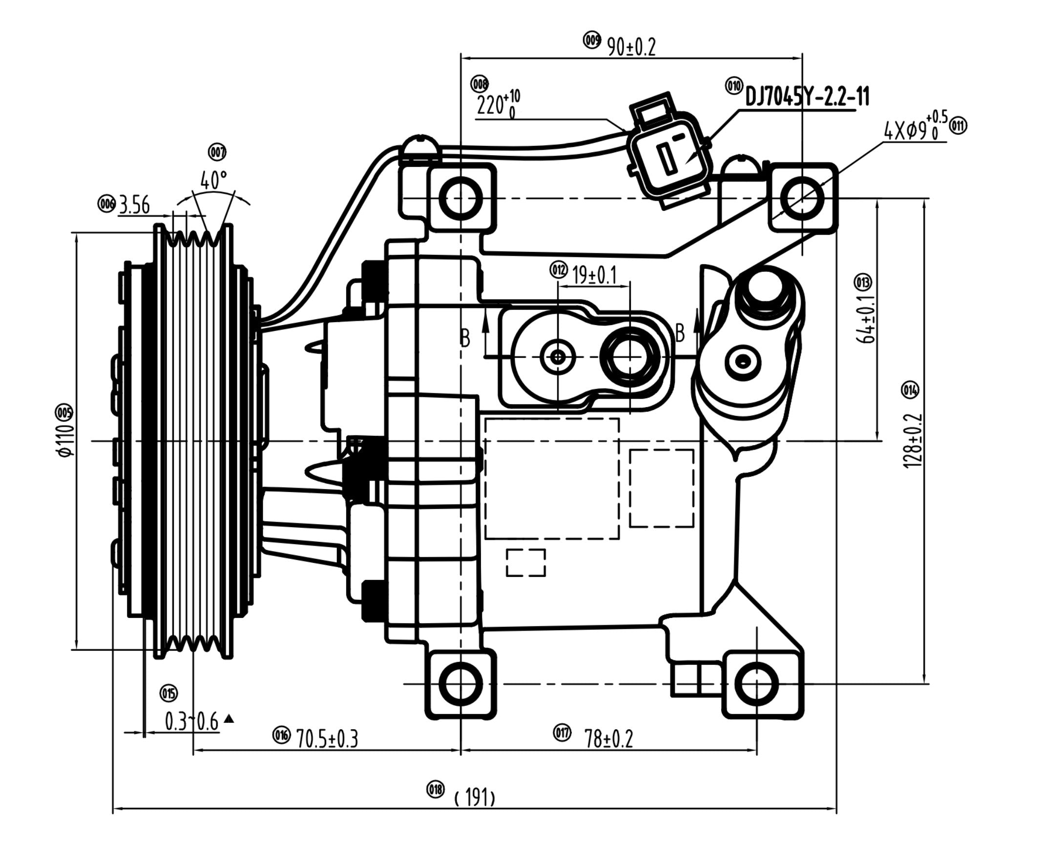 AC Compressor for TOYOTA (CO.04.131)