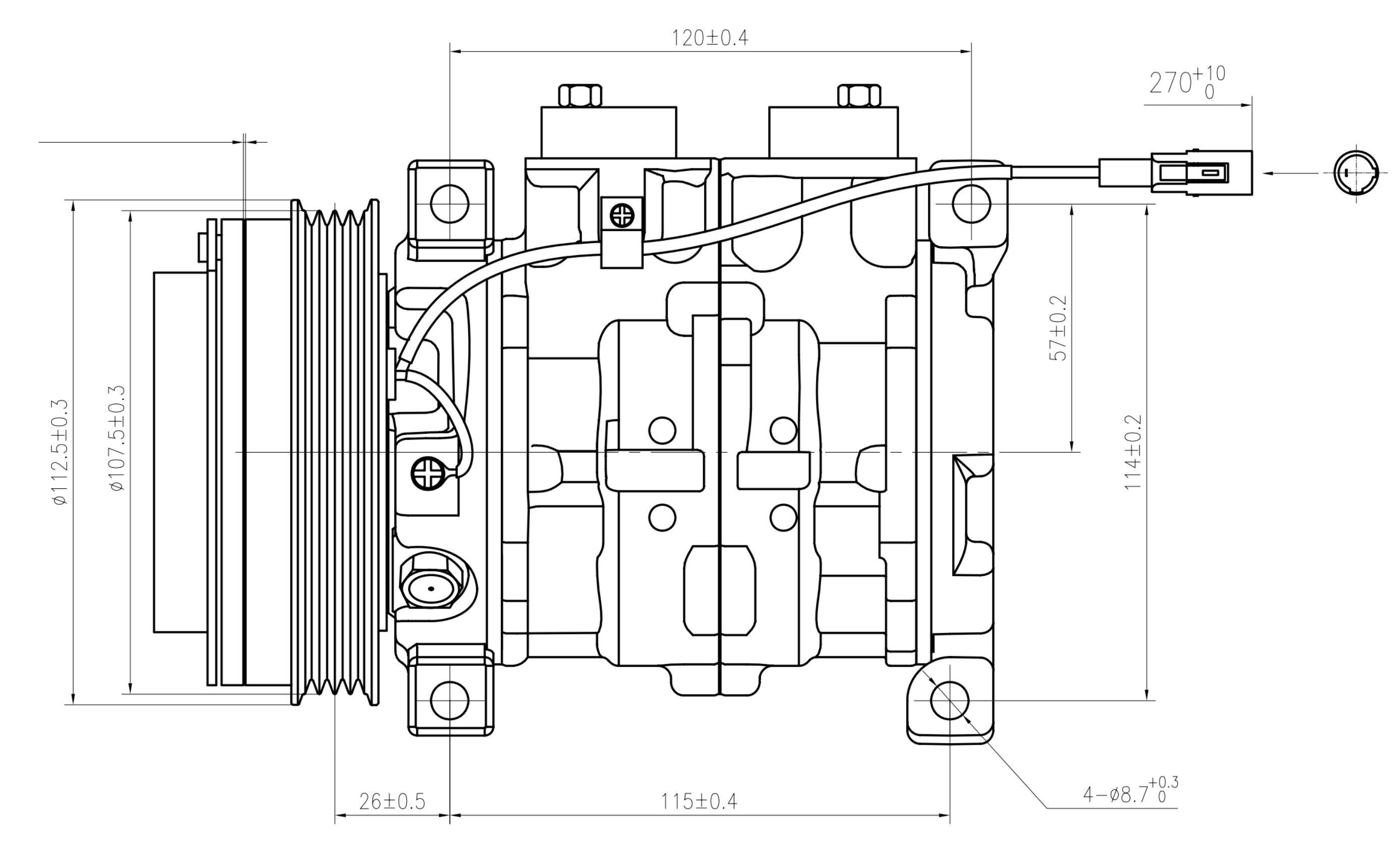AC Compressor for SUZUKI (CO.08.015)