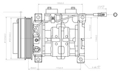 AC Compressor for SUZUKI (CO.08.015)