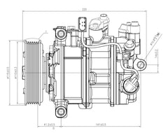 AC Compressor for VOLKSWAGEN & AUDI (CO.11.022)