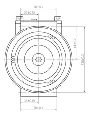 AC Compressor for HINO (CO.80.007)