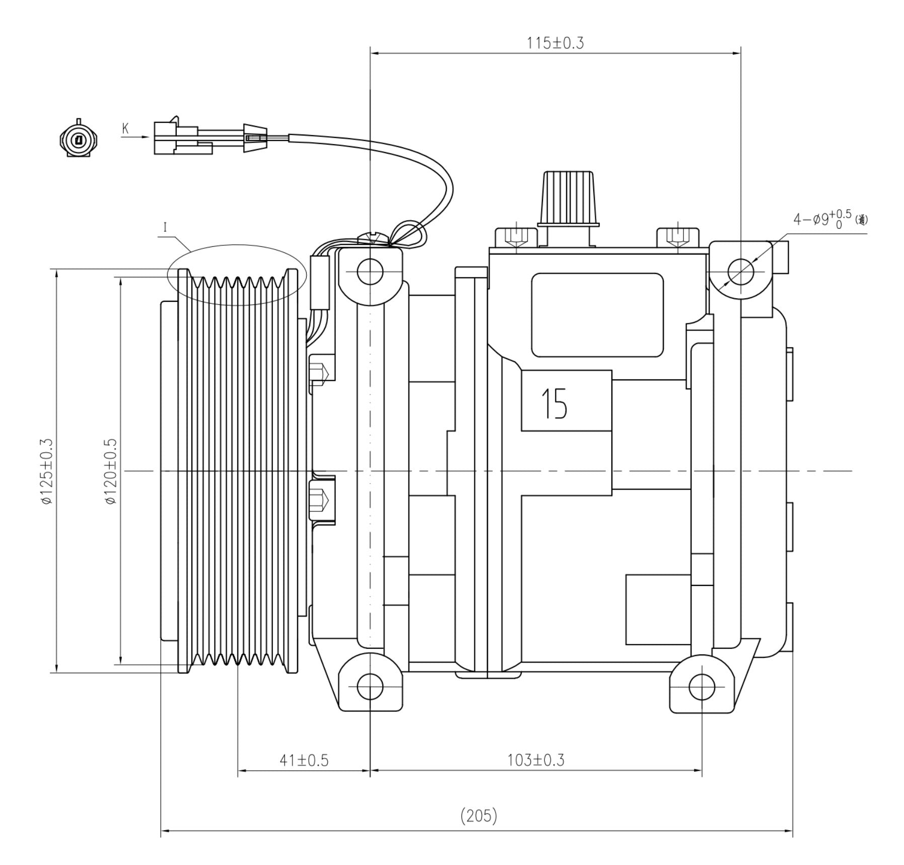 AC Compressor for JOHN DEERE (CO.81.011)
