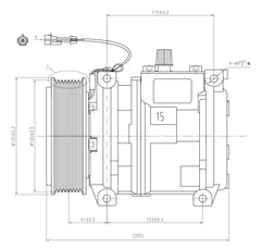 AC Compressor for JOHN DEERE (CO.81.011)