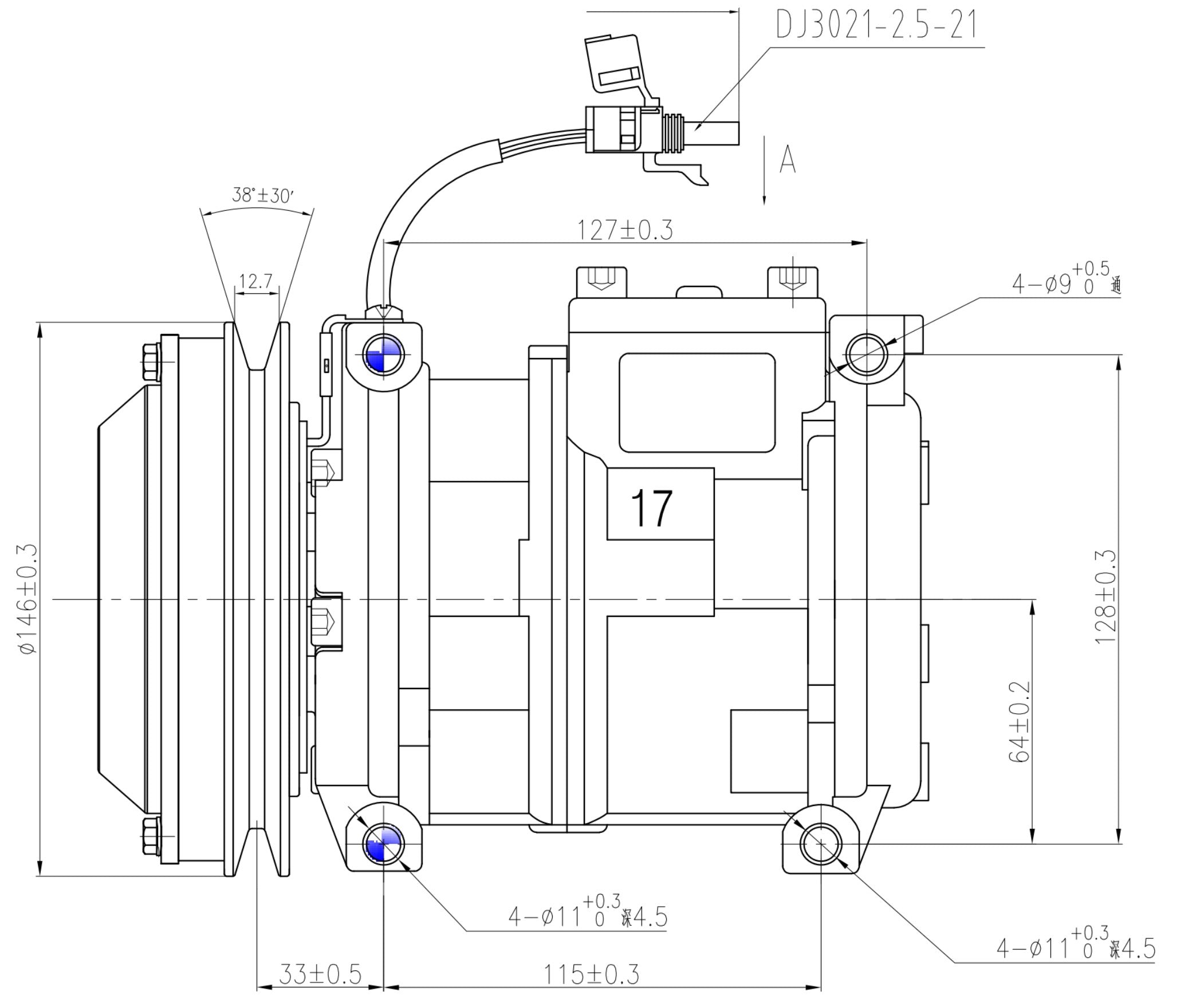 AC Compressor for JOHN DEERE (CO.81.012)