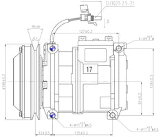 AC Compressor for JOHN DEERE (CO.81.012)