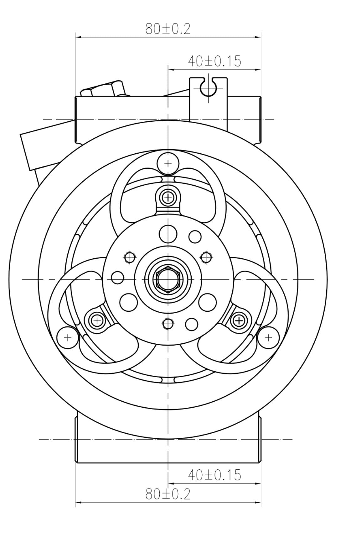 AC Compressor for KOMATSU (CO.902.004)