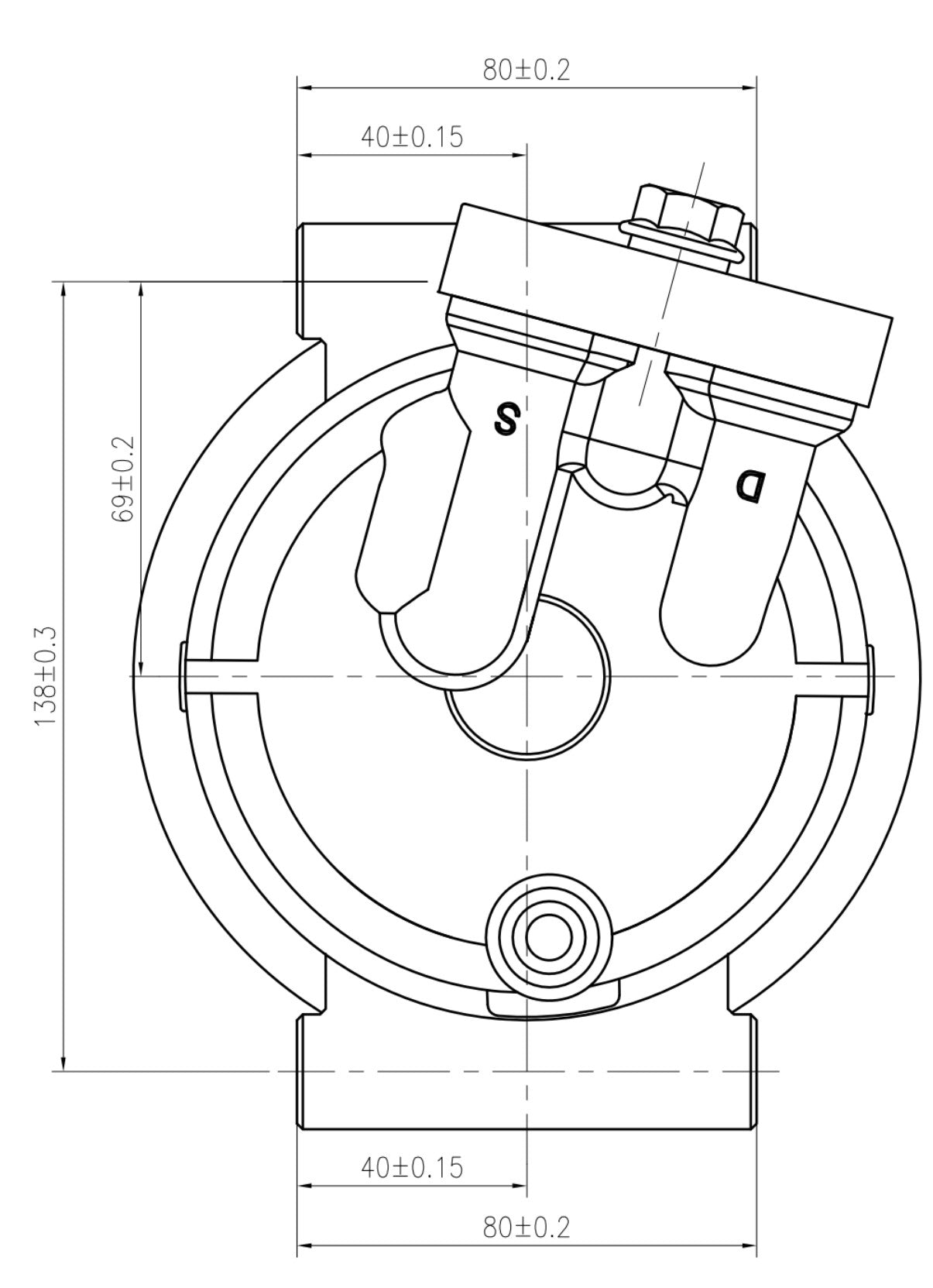 AC Compressor for KOMATSU (CO.902.004)