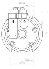 AC Compressor for HITACHI & JOHN DEERE (CO.903.004)