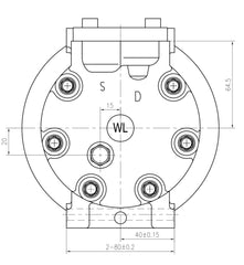 AC Compressor for KOMATSU (CO.905.001)