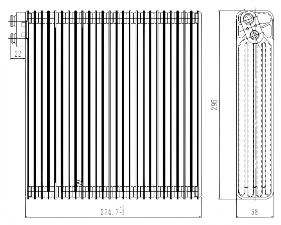 AC Evaporator (TOYOTA EV.04.003)