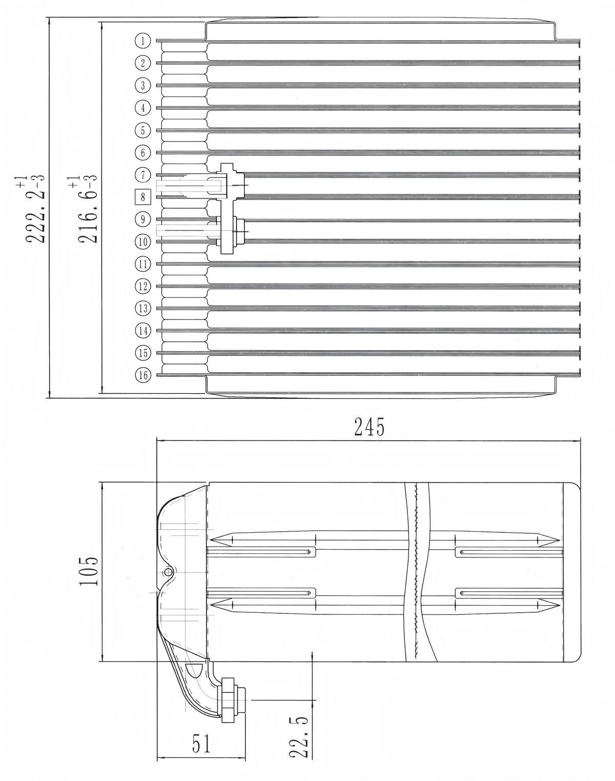 AC Evaporator (TOYOTA EV.04.002)