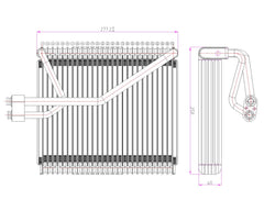 AC Evaporator (HYUNDAI EV.42.001)