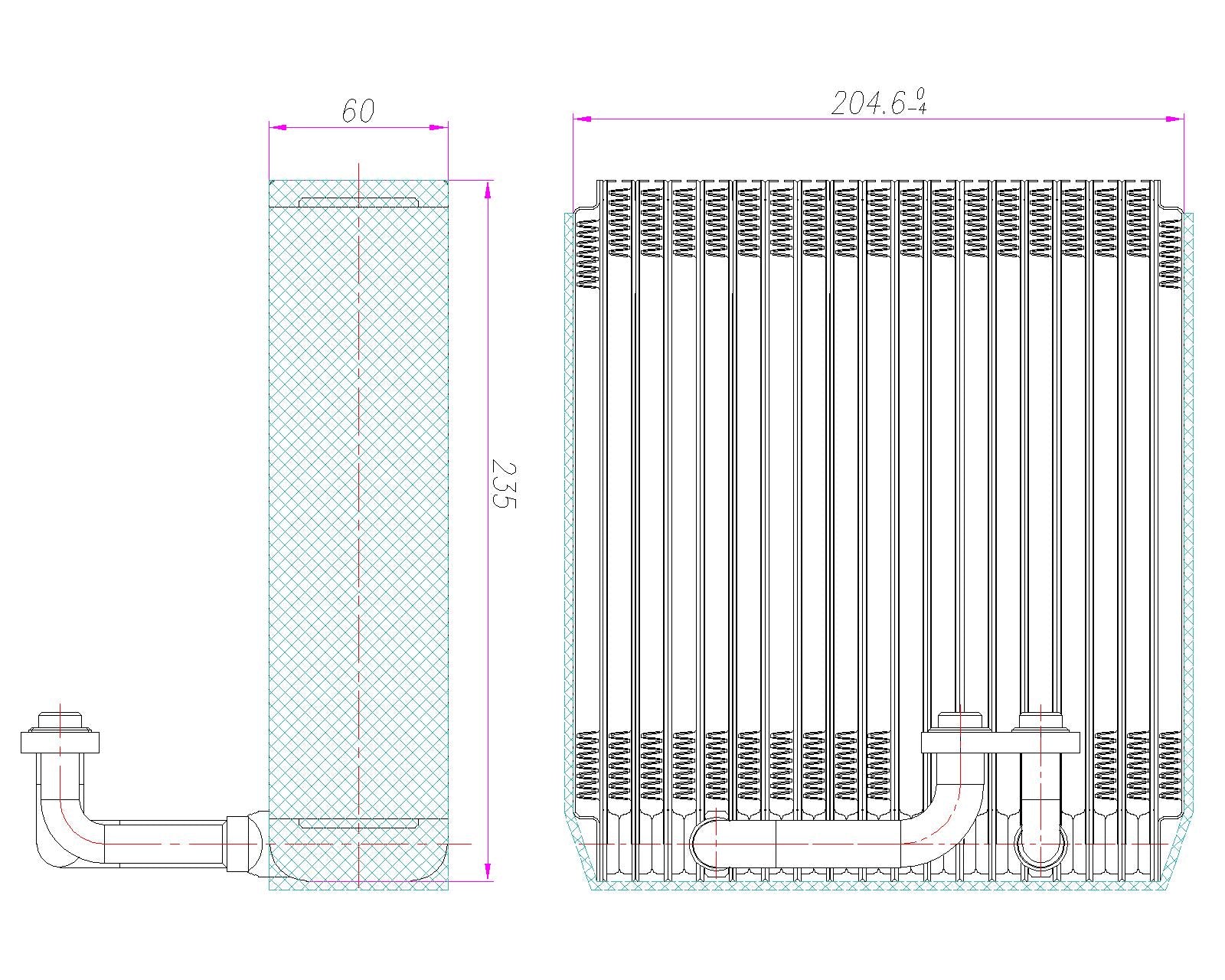 AC Evaporator (MAZDA EV.05.002)