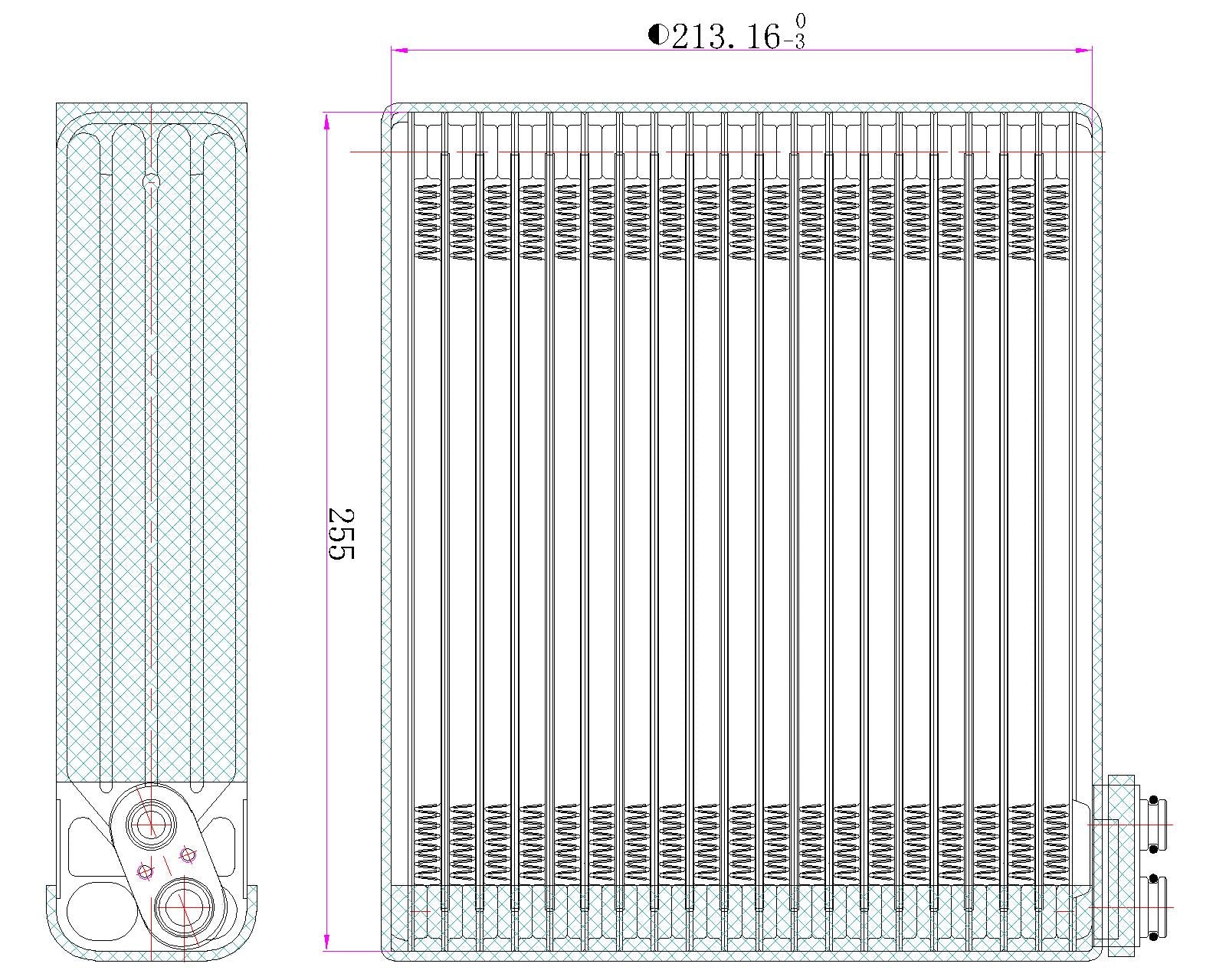 AC Evaporator (HONDA EV.01.003)