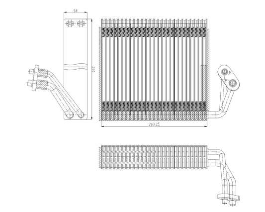 AC Evaporator (HOLDEN EV.81.003)