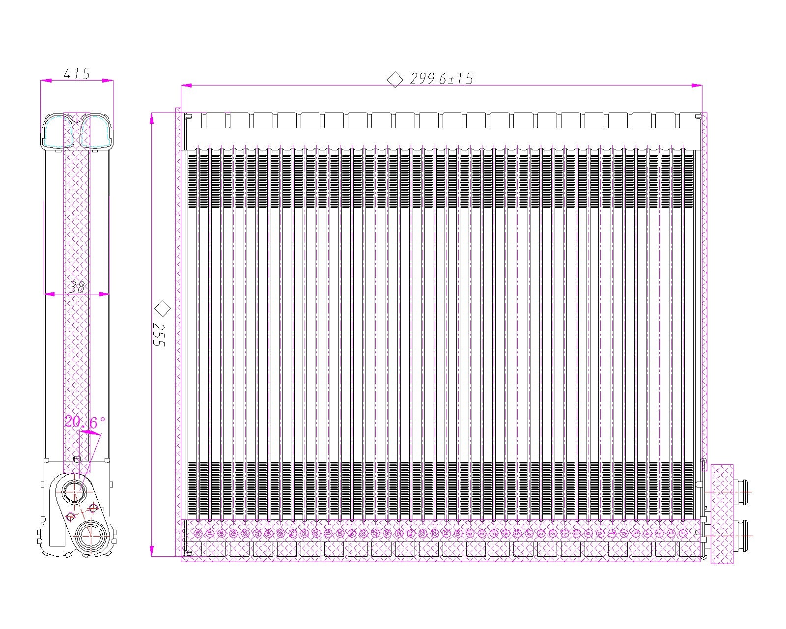 AC Evaporator (LEXUS EV.04.009)