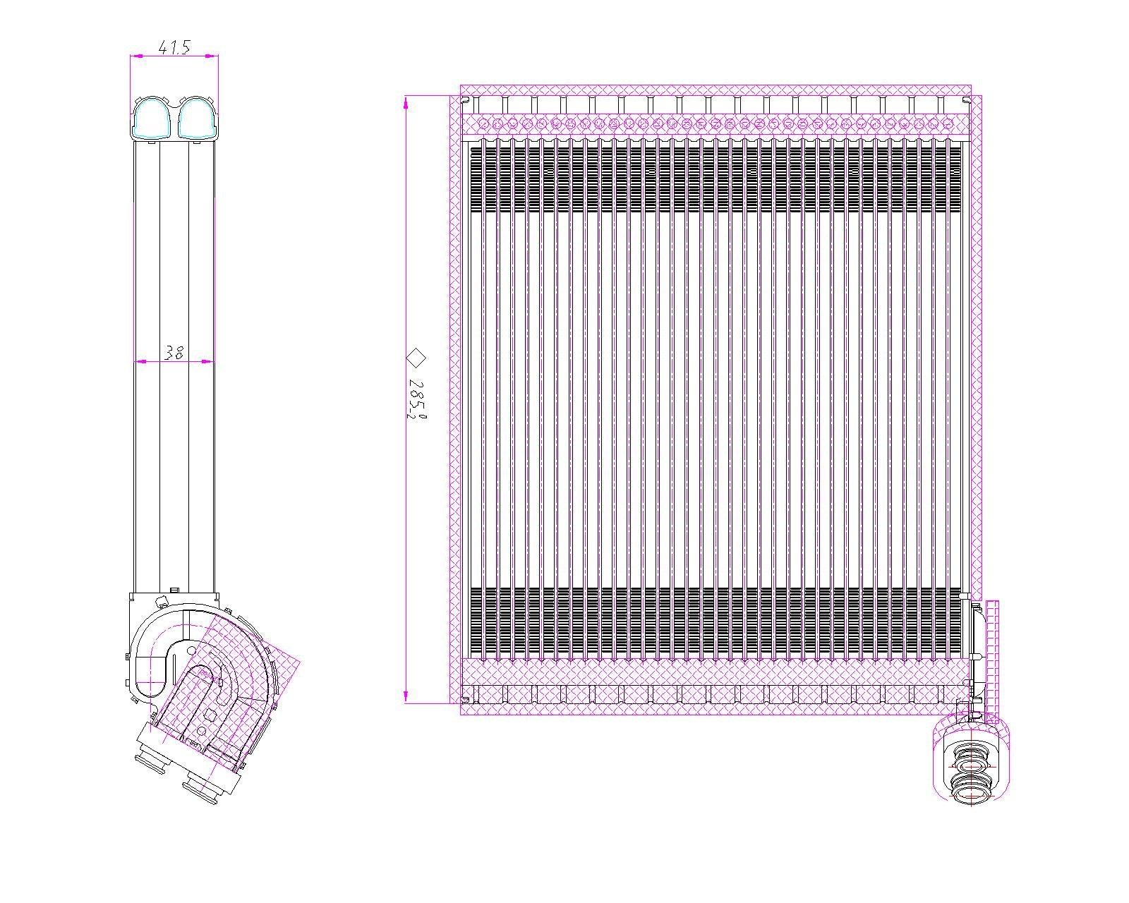 AC Evaporator (TOYOTA EV.04.019)