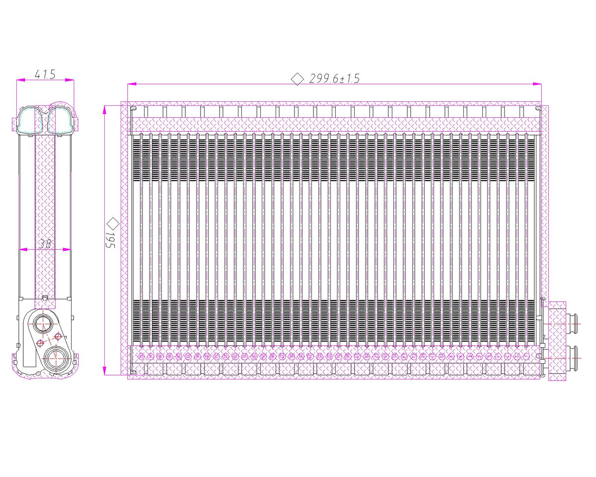 AC Evaporator (HINO EV.80.001)