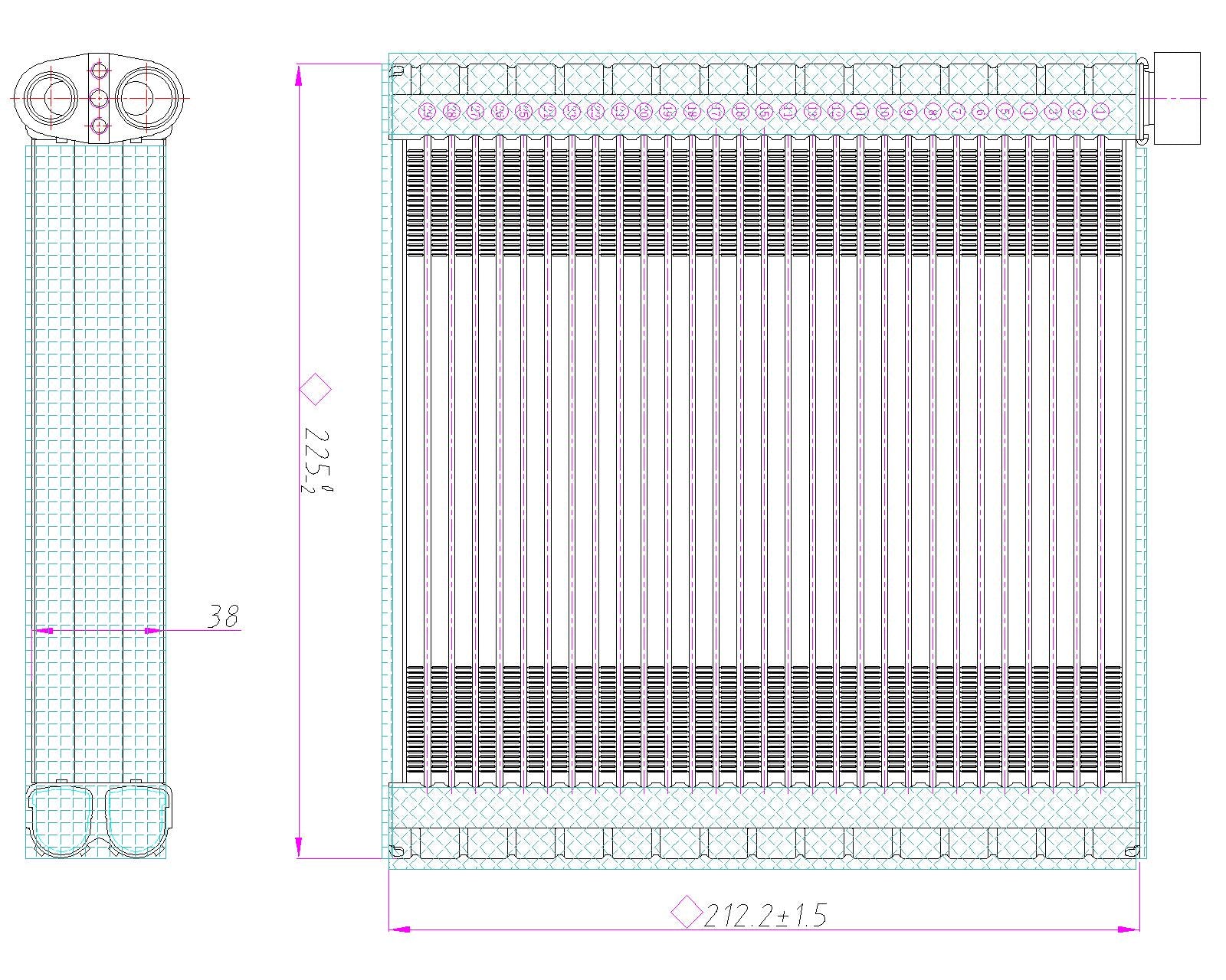 AC Evaporator (NISSAN EV.02.001)