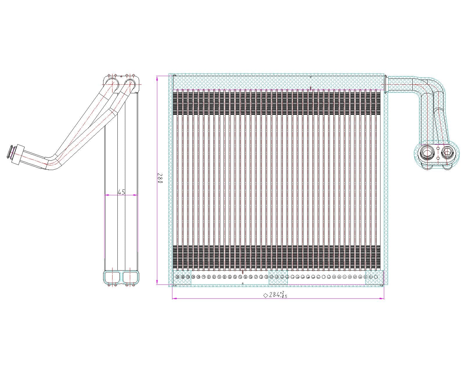 AC Evaporator (MAZDA EV.05.003)