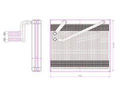 AC Evaporator (KIA EV.43.001)