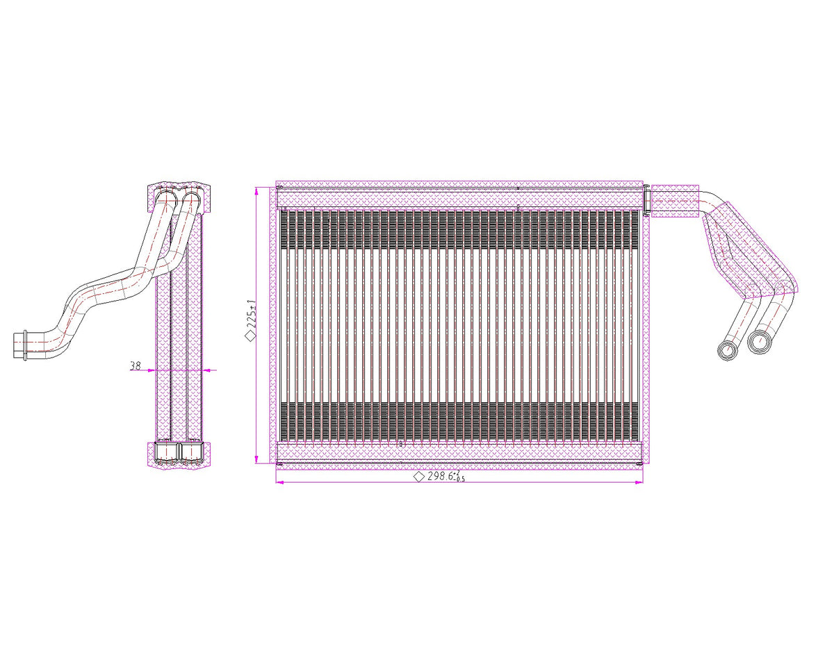 AC Evaporator (SUBARU EV.07.002)