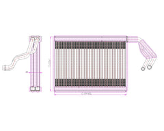 AC Evaporator (SUBARU EV.07.002)