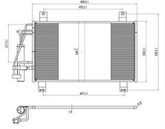 AC Condenser for MAZDA (STB-2074S)