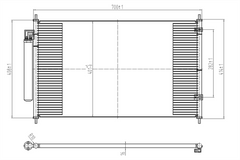 AC Condenser for HONDA (STB-2100S)